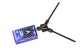 Antennenhalter schwarz, flach