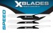 SPEED 3-BLATT XBLADES x666S CFK Hauptrotorbl�tter